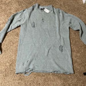 Gray sweater